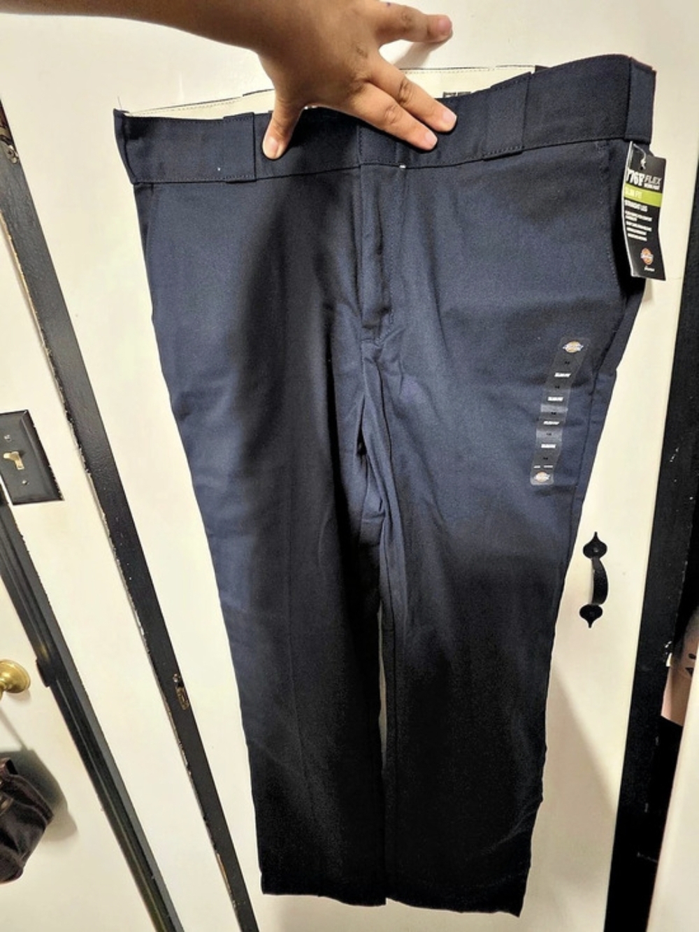 Dickies 776F Flex Work Pant Straight Leg Black Size 14